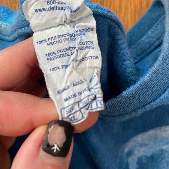 Liquid Blue 2015 Tie Dye Wolf American Flag Tee Size XL - Picture 3 of 5